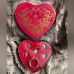 Argento SC Charm Key RIng Jetsetter Set Paris Travel Heart Tin Swarovski 2011 Gold Photo 0