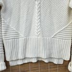 Rachel Ashwell  Cream Winter White Cable Knit Coastal Chunky Sweater M Cotton Photo 2