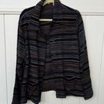 draper's & damon's DRAPERS and Damon’s Black W/Gold Metallic, Blue, Pink, Purple Stripes Size Large Photo 1