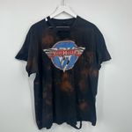 Van Halen Custom Bleach is Splatter Short Sleeve Shirt Size 2XL Distressed Worn Black Photo 1