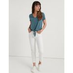 Lucky Brand  Sandwash Vneck Tie Front Top Photo 1
