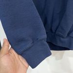 Girl Scouts Embroidered Patch Navy Drawstring Pullover Hoodie Size Medium Blue Photo 2