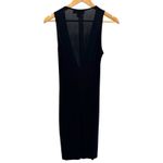 St. John Black Sleeveless Draped Knot Front Sheath Dress Size 6 Classic LBD Photo 8