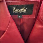 Vintage Excelled‎ Collection Red Leather Blazer Jacket Size L Photo 4