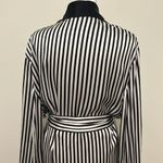 Ralph Lauren $2890 Purple Label Black and White Stripe Kalpita Coat Size 10 Photo 11