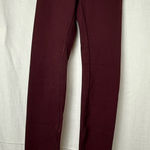 Lululemon  athletica Burgundy Leggings with Patterned Waistband Photo 0