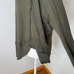 Free People We The Free  Long Sleeve Catalina Thermal Olive Size Medium Photo 2