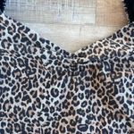 Marissa Webb leopard Diane canvas print wrap crop top size M Brown Size M Photo 6