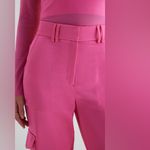 EXPRESS NWT Super High Waisted Satin Cargo Ankle Pant Size 2L Photo 5