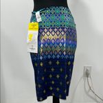 Longitude  Blue and Gold Sarong Swim Cover-Up Photo 2