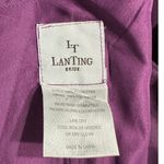 LanTing Bride Gown Women's Large Purple Off Shoulder Short Sleeve Maxi NWT Photo 4