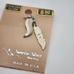NWT Sunrise Silver Sterling Silver Branson MO Feather Charm Photo 2