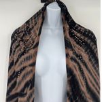 Vocal Y2K USA Mesh Poncho Womens Top Sz M Brown Studs Festival Glam Whimsigoth Photo 3