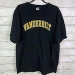 Vintage Vanderbilt University Crew Neck Tee Shirt Size XL Black Photo 0
