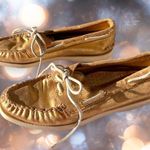 Sperry | GOLD Metallic Boat Shoes Loafers women’s 8.5 Photo 4