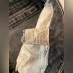 Lee  Size 14 Curvy Fit Fray Stretch Denim Straight Leg Jeans Gemstone Button Stud Photo 6