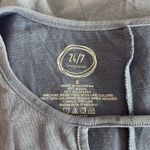 Maurice's 24/7 Periwinkle Blue Keyhole Knot Front Tank Top Photo 6