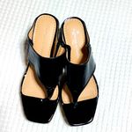 Adrienne Vittadini Nice patent leather slide in sandals 🖤NEW🌟 Photo 6