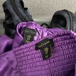 House of Harlow  Satin Square Neck Halter Set Purple Size Medium Photo 5