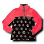 Simply Southern  Coral and Black Daisy Pullover Photo 0