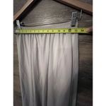 Skirt Maxi Long Light Gray Lined Elastic Waist Sz Medium Lace Girl New Formal Photo 1