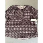 Treasure & Bond Women’s Boho Keyhole Style Blouse Sz M Photo 0