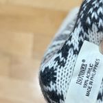 Isotoner Women’s fairisle scarf snowflake print , crochet detail, winter holiday … Photo 3