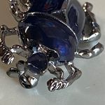 Beetle Bug Jewelry Pin Brooch Silver and Blue Color Metal Accessory Womens Photo 14