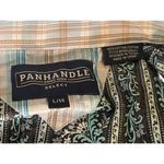 Panhandle  Blue & Black Paisley Print Short-Sleeve Top Size L/14 Photo 7