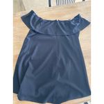 Charles Henry  Nordstrom Black‎ Off Shoulder Flirty Ruffle No Tag Measures XL Photo 1