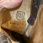 Dan Post  Cowboy Boots Size 8 A Narrow Gray Leather Western Heeled Stitched Top Photo 7