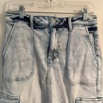 Risen Hi Rise Maxi Medium Light Blue Women's Cargo Skirt Photo 1