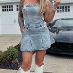 ZARA Denim Dress Mini Casual Jeans Jean Photo 0