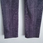 NYDJ Not Your Daughters Jeans Black and Gray Snake Print Skinny Jeans Photo 1