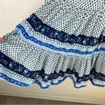 J.Crew Tiered Ruffle Ditsy Floral Blue Ribbon Block Print Skirt Photo 4