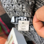 Loft Gray Cable Knit Cardigan Sweater Dress Shawl Collar Double Breasted Small Photo 7