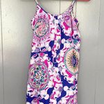 Lilly Pulitzer Play That Funky Music Rooney Tassel Silk Slip Dress XXS Photo 4