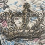 Bongo Y2K Vintage Grunge Baby Tee Size Large Crown Bling Casual Womens Princess Photo 1
