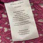 Anthropologie Chloe Oliver Magenta Pink Bell Sleeve Lace Crochet Blouse Top Photo 6