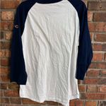 Sport-tek  womens Chicago Bears raglan 3/4 sleeve -shirt blue/white XL Photo 2