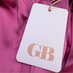 Gianni Bini  GB Short Sleeve Sateen Ruched Front  Dress Size Large Pink  NWT Photo 9