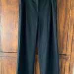 Piazza Sempione  | Wide Leg High Rise Trousers Black Wool Blend Italian 44 Photo 1