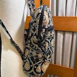 Vera Bradley  Black and Gold Embroidered Backpack Photo 3