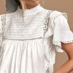 Free People LARGE  Le Femme Tee in Ivory BNWTS Photo 0