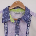 Orvis  Patchwork Floral Paisley Button Shirt Womens Western Boho Long Sleeve 16 Photo 3