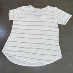 Mote Womens XL Striped V Neck Pocket T Photo 0