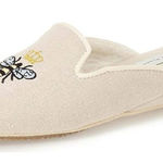 Patricia Green 7 Slipper Slip On Loafer Flat embroidered bee Photo 0