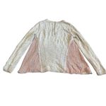 Moth Anthropologie Anita Swing Top Sweater Loose Weave Flowy Boho Size Small Pink Photo 7