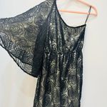 Judith March black nude with lace one shoulder dress sz small. Photo 1