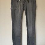 Black Label Grey Zip Detail Jeans Photo 0